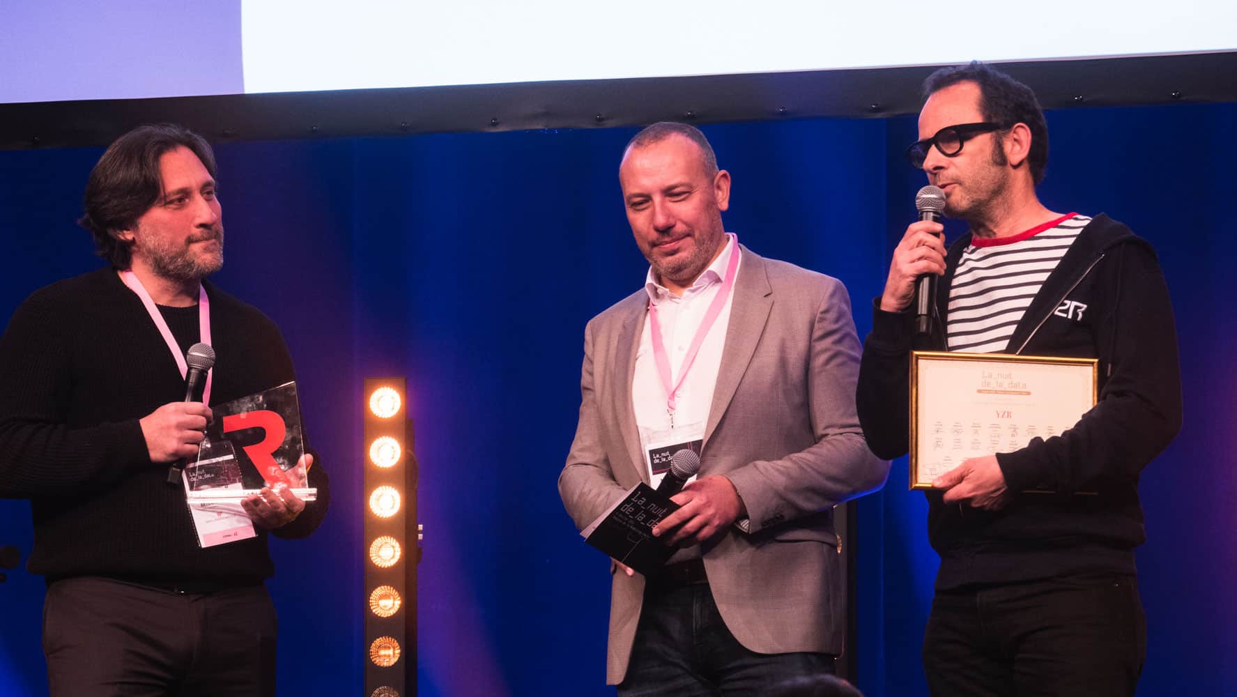 Remise du prix de la catégorie Solutions innovantes 2 pendant la nuit de la data