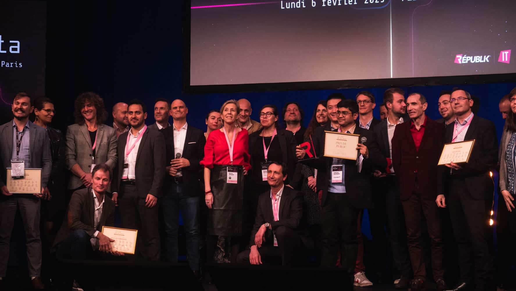 Regroupement des Jury et des nominés pendant la nuit de la data