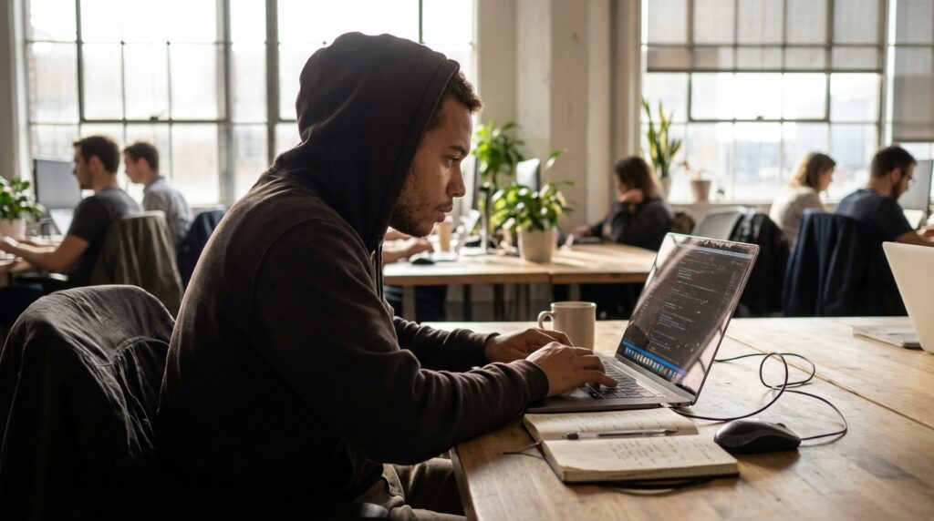 Programmeur au travail