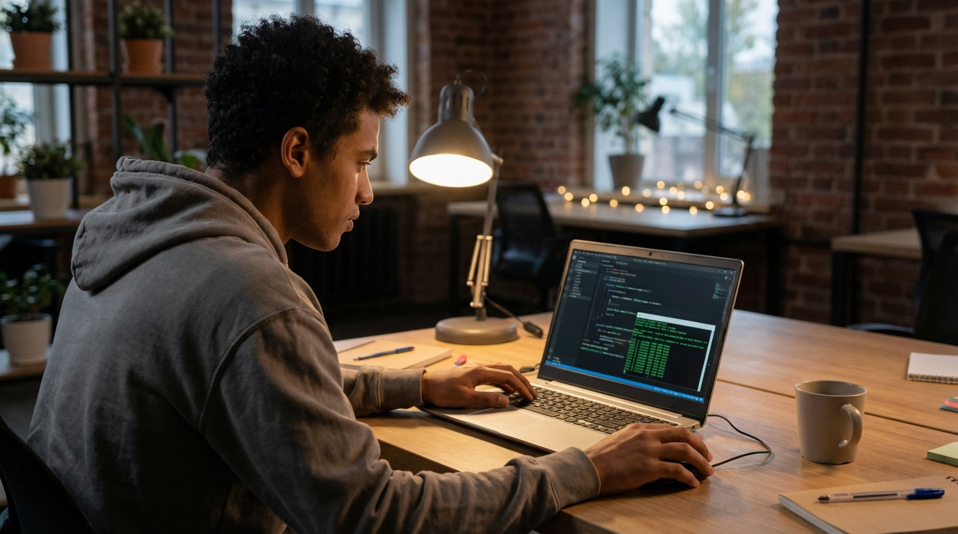 Développeur codant une IA