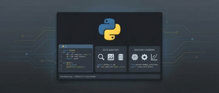 Interface Python avec des outils de gestion de données et d'analyse pour les data analysts.