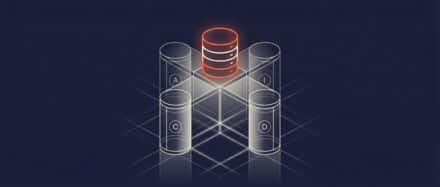 Illustration des concepts ACID en gestion de bases de données, mettant en avant un disque de base de données au centre entouré de plusieurs autres.