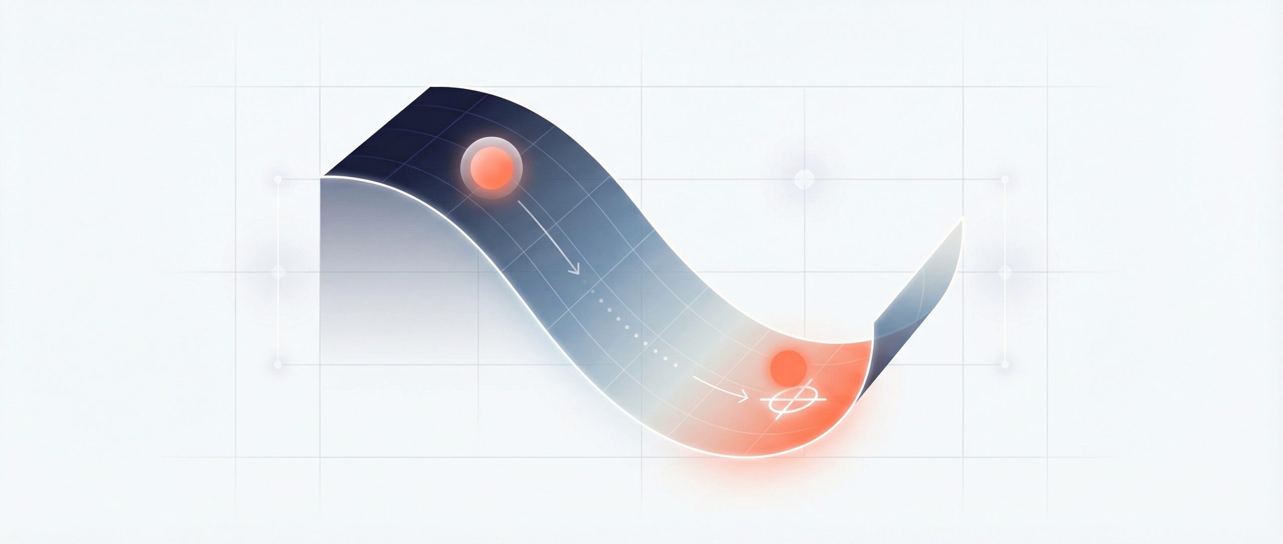 Illustration d'un algorithme de descente de gradient montrant une courbe avec des points représentant les étapes d'optimisation.