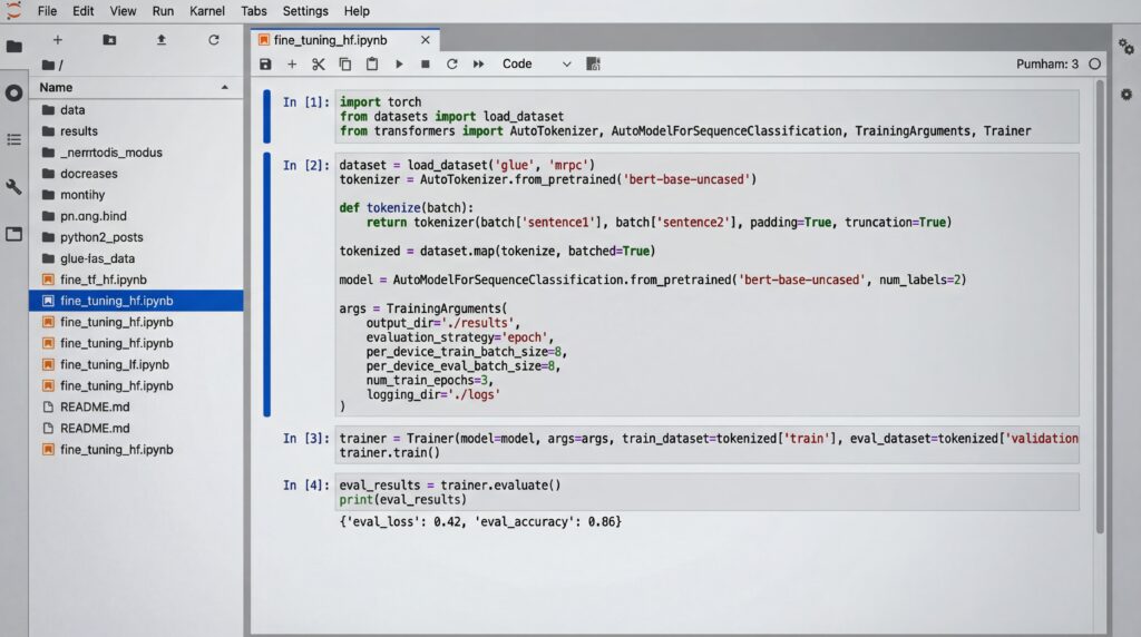 Capture d'écran d'un éditeur de code montrant un programme avec des lignes de code en cours d'écriture.