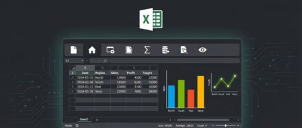 Capture d'écran d'Excel montrant un tableau de données avec des graphiques colorés.