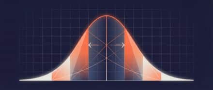 Représentation graphique d'une courbe gaussienne montrant la distribution normale en data science.