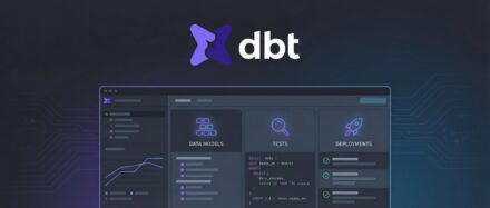 Interface d'application de Data Build Tool avec graphiques et analyses de données.