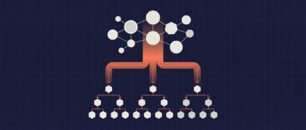 Schéma représentant la structure hiérarchique du système DNS avec des nœuds interconnectés.