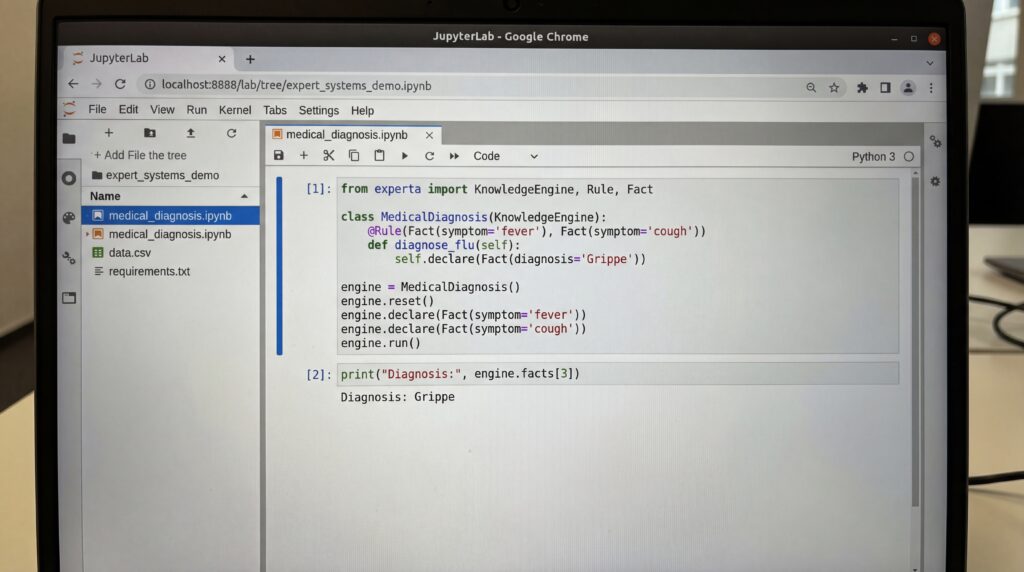 Capture d'écran d'une application de programmation Python affichant du code dans un éditeur de texte.