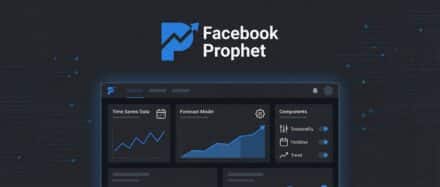 Interface du tableau de bord de Facebook Prophet affichant des graphiques d'analyse des données.