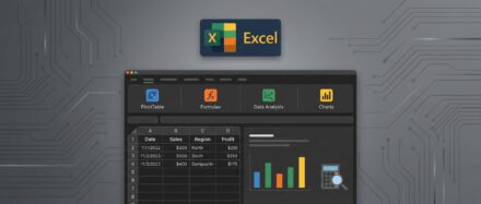 Capture d'écran d'Excel montrant une interface avec des colonnes et des graphiques, illustrant un tutoriel complet sur le figement des lignes et colonnes.