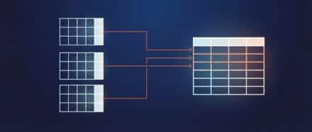 Schéma illustrant l'insertion de données avec des requêtes SQL, montrant des tables reliées entre elles.