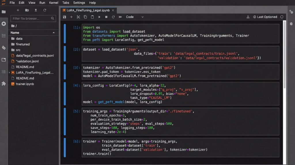 Capture d'écran d'une interface de code affichant des scripts et des éléments de développement d'application.