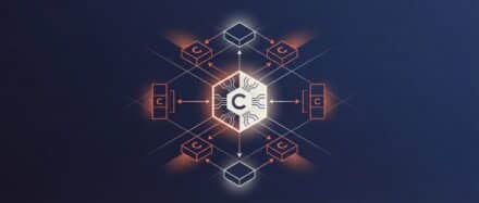 Illustration représentant l'importance du langage C avec des éléments graphiques symbolisant la programmation et le développement logiciel.