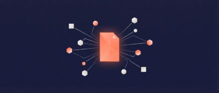 Illustration représentant des métadonnées reliées à un document central, symbolisant leur importance et leur fonction.