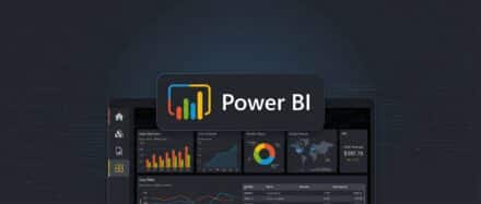 Interface de Power BI affichant des graphiques et des tableaux de bord analytiques pour les cabinets d'expertise comptable.