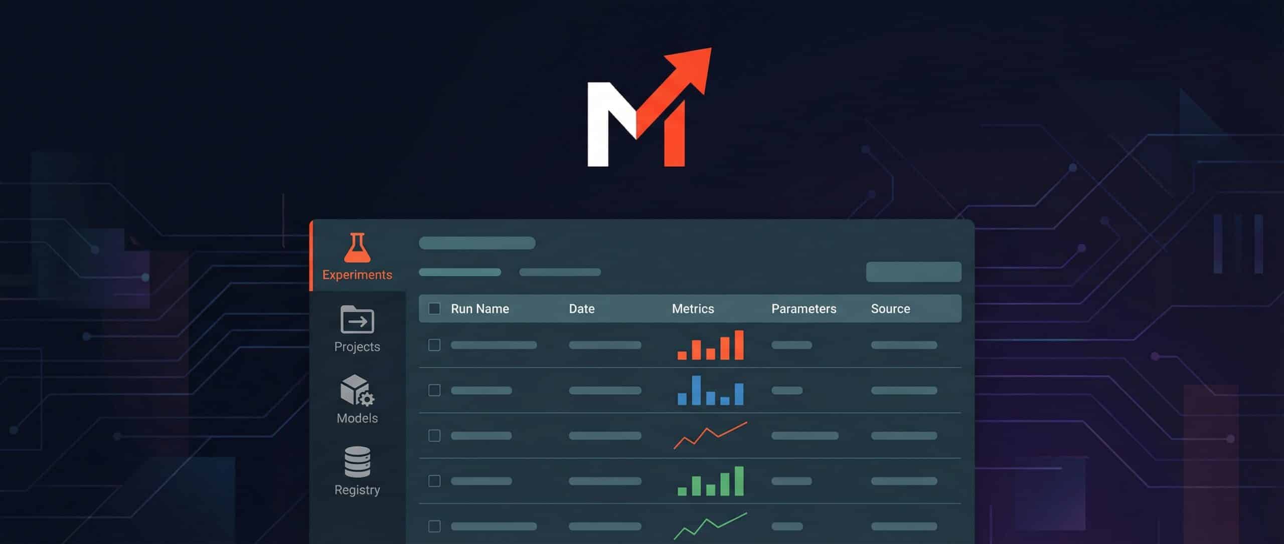 Interface de MlFlow présentant des graphiques de performance pour des projets de machine learning.
