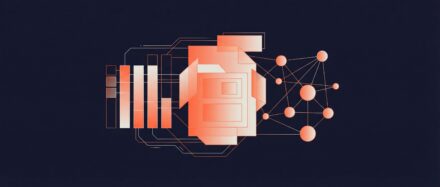 Illustration d'un moteur de données avec des connexions réseau représentant les bases de données NoSQL.