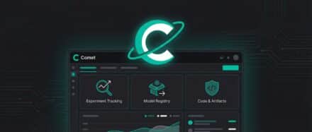 Interface du navigateur IA Comet avec des graphismes modernes et une navigation intelligente.