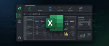 Capture d'écran d'Excel montrant des graphiques et des données pour une régression linéaire.