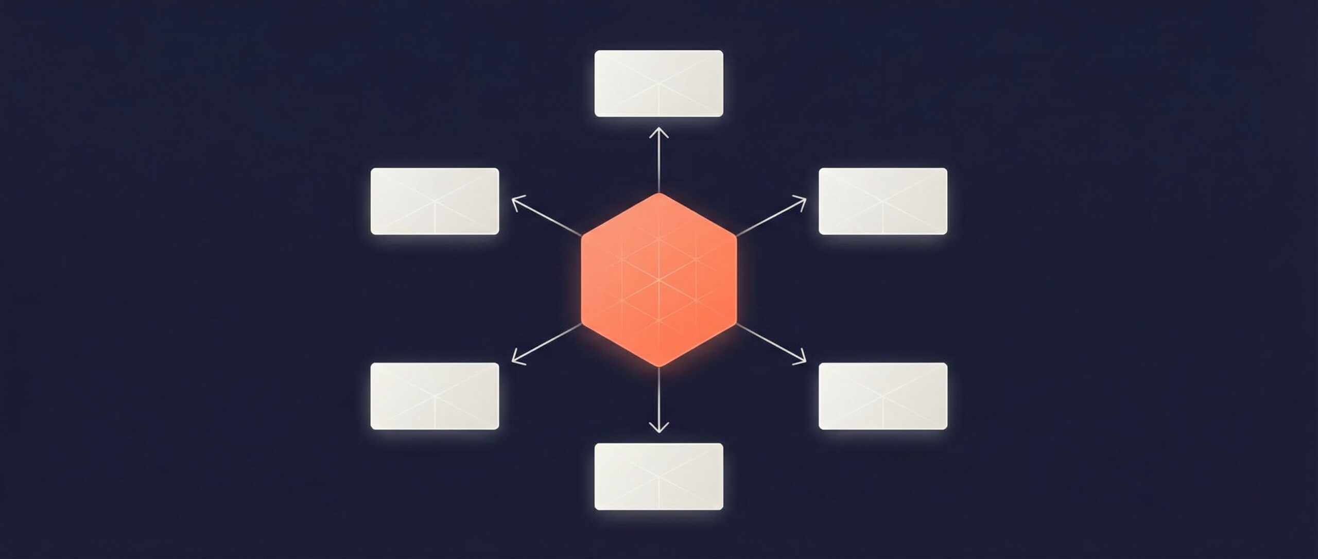 Diagramme représentant des tables de dimensions reliées à un hexagone central dans un Data Warehouse.