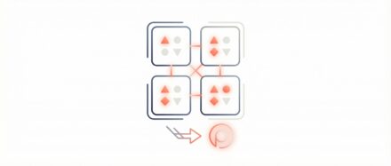 Illustration représentant le test de Fisher avec des symboles et des flèches montrant les relations entre les échantillons.