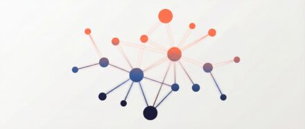 Illustration représentant un réseau de nœuds et de connexions, symbolisant la théorie des graphes.