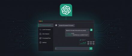 Interface d'un logiciel d'intelligence artificielle montrant une conversation avec un assistant virtuel.