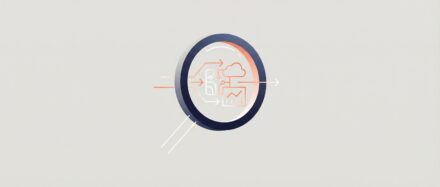 Illustration symbolisant la veille technologique avec des graphiques et des icônes représentant les données.