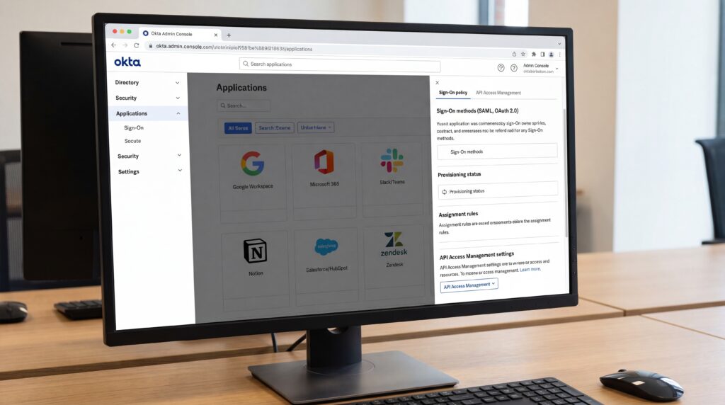 Écran d'ordinateur affichant une interface d'applications liées à l'intelligence artificielle en 2025.