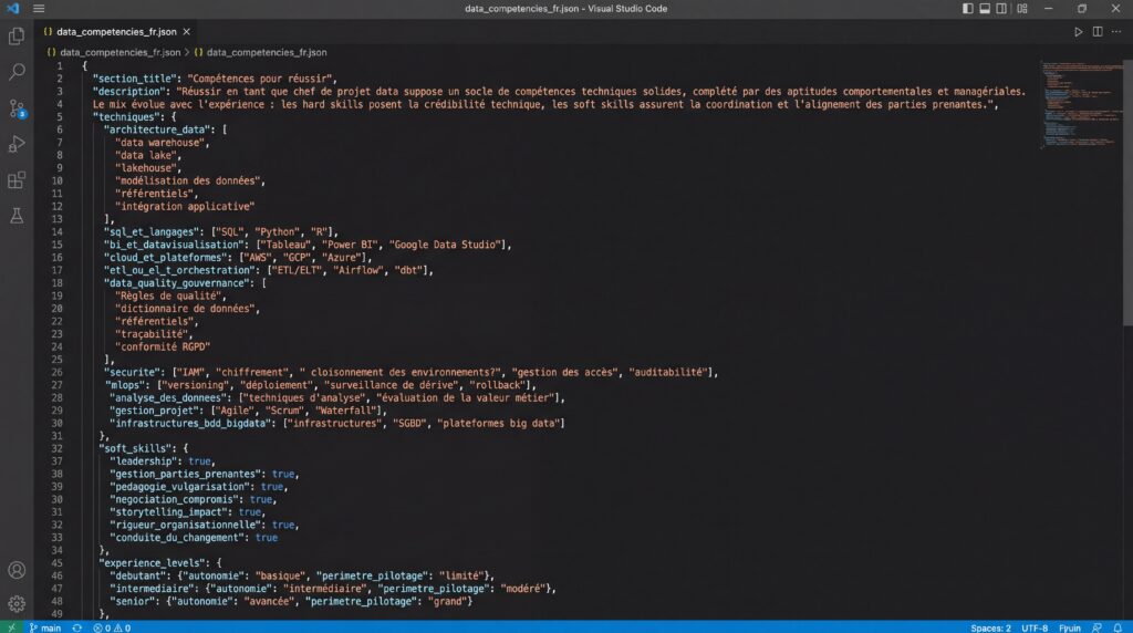 Capture d'écran d'un éditeur de code montrant du code de programmation sur un fond sombre.