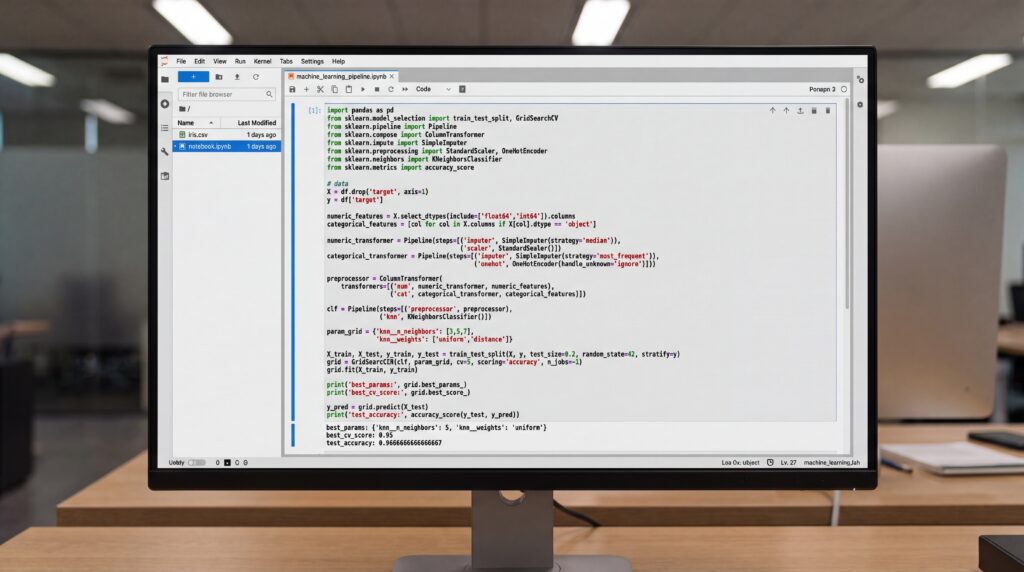 Écran d'ordinateur affichant du code source en langage de programmation.
