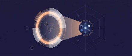 Ilustración que representa un análisis de datos con elementos visuales alrededor de Google Dorks.