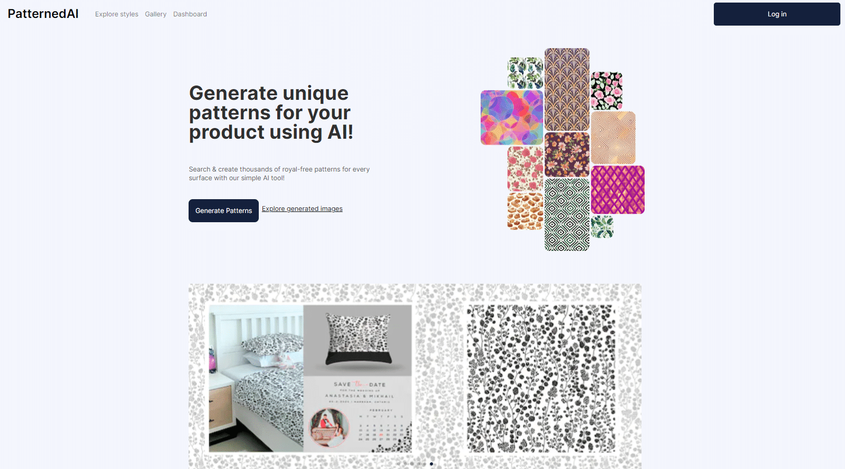 Illustration zu „Patterned AI: Lizenzfreie Muster, die von KI produziert werden“