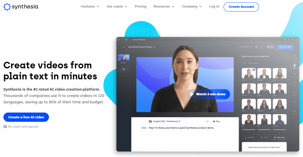 Illustration zu „Synthesia erstellt Marketingvideos aus Text“