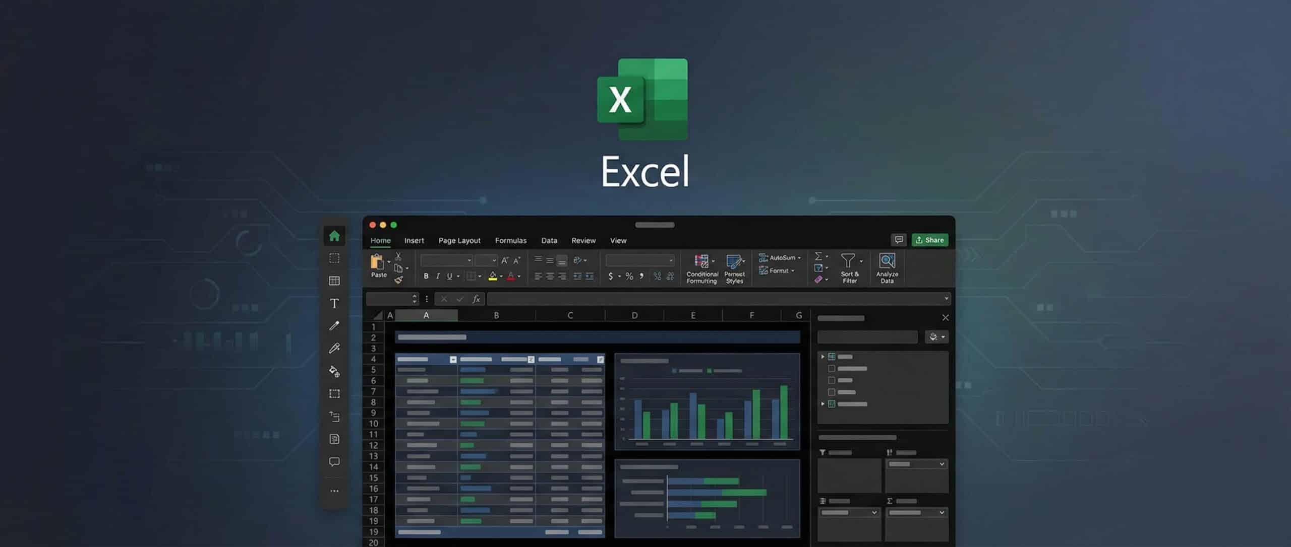 Bildschirmfoto von Excel, das Diagramme und Daten zeigt und die Funktionsweise von Dropdown-Listen veranschaulicht.