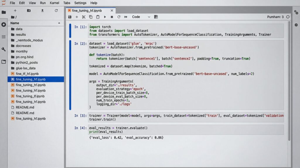 Bildschirmfoto eines Code-Editors, der ein Programm mit Codezeilen zeigt, die gerade geschrieben werden.