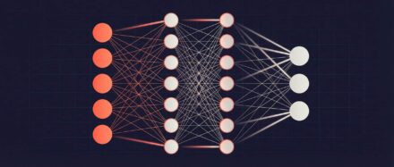 Schema, das ein artificial neural network (ANN) mit Layers von interconnected nodes veranschaulicht.