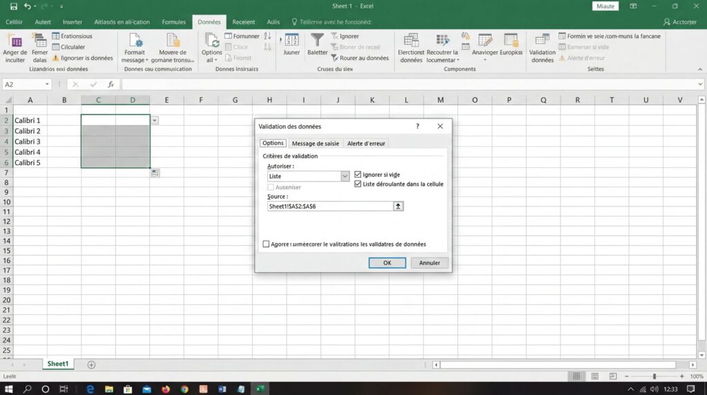 Fenster der Excel-Optionen, das Optionen zur Zellkonfiguration anzeigt.