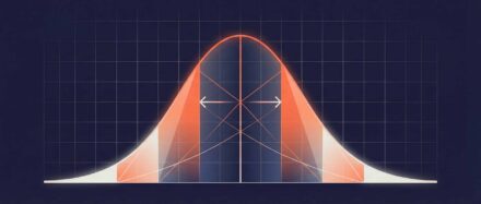 Grafische Darstellung einer Gaussian-Kurve, die die Normalverteilung in Data Science zeigt.