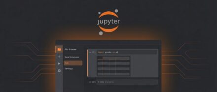 Jupyter Notebook Interface, die Python-Code für die Datenanalyse anzeigt.