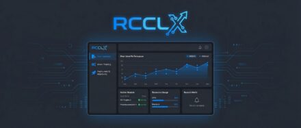 Schnittstelle des RCCL-X-Tools, die Leistungsdiagramme und Metriken im Zusammenhang mit AMD-GPUs anzeigt.