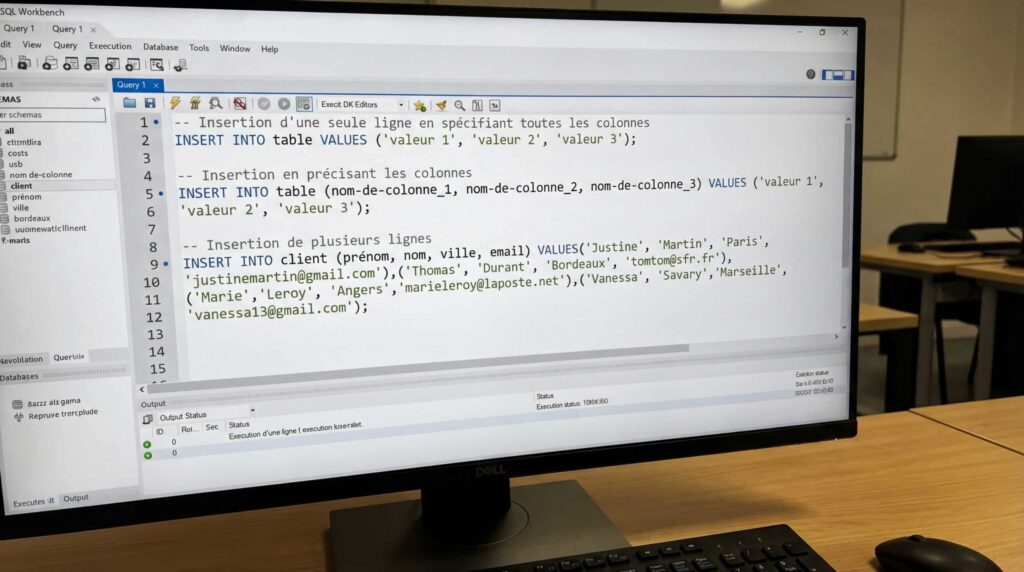 Bildschirm eines Computers, der Programmiercode in einem Texteditor anzeigt.