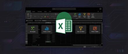 Screenshot von Excel, der Funktionen mit Icons für das Datenmanagement zeigt.