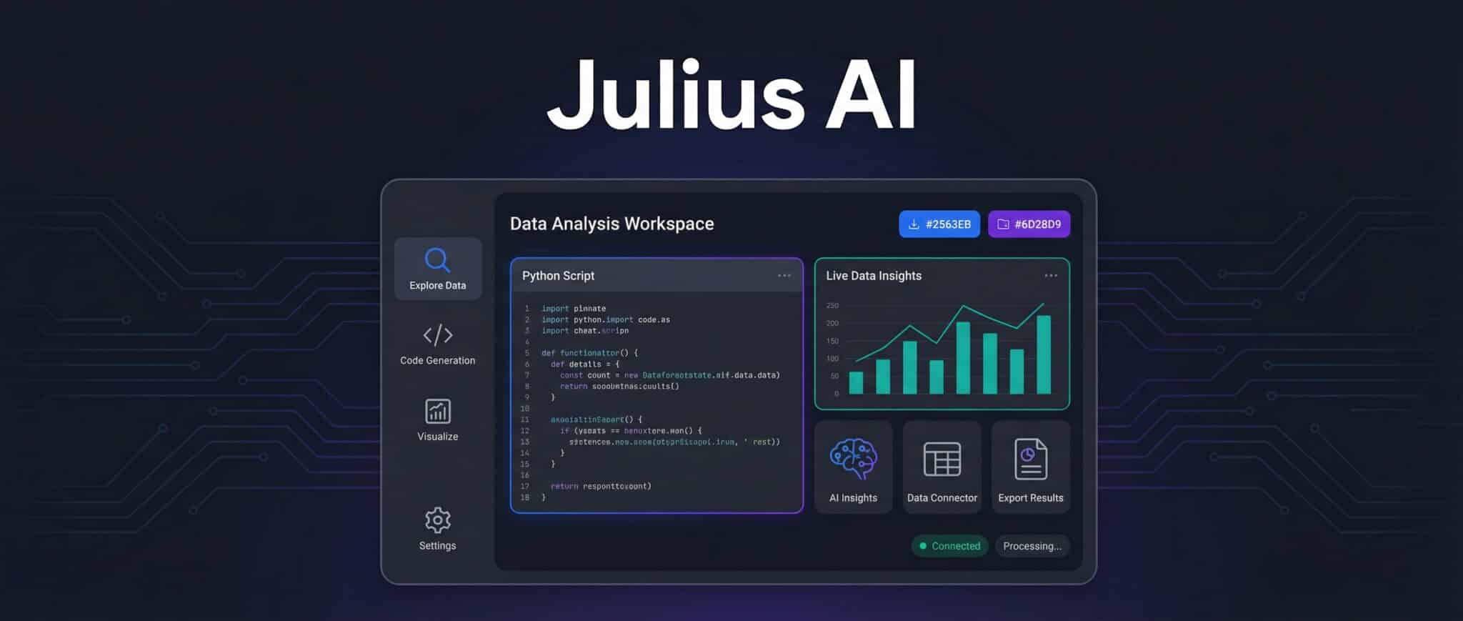 Julius AI: Analyze your data by asking a simple question