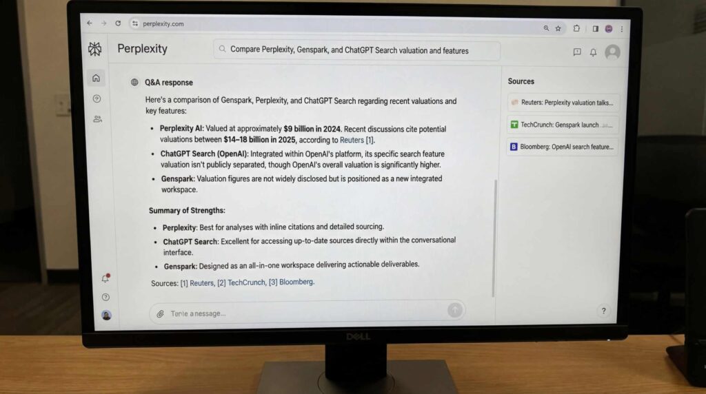 Computer screen displaying a project report with detailed information.