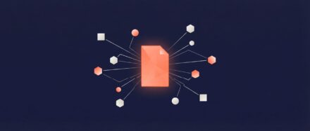 Illustration depicting metadata linked to a central document, symbolizing their importance and function.