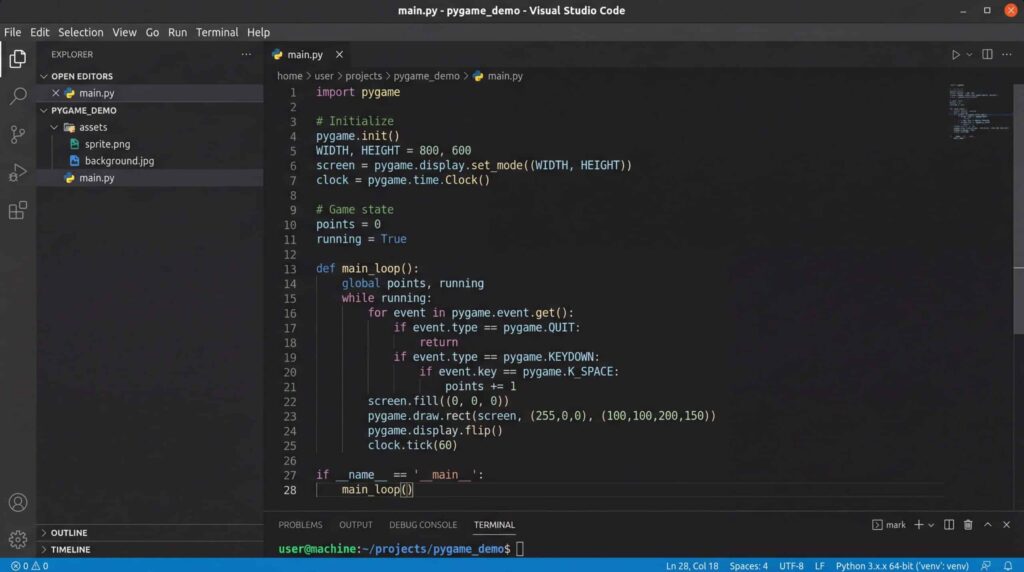 A computer screen displaying a code editor with files and lines of code in a programming language.