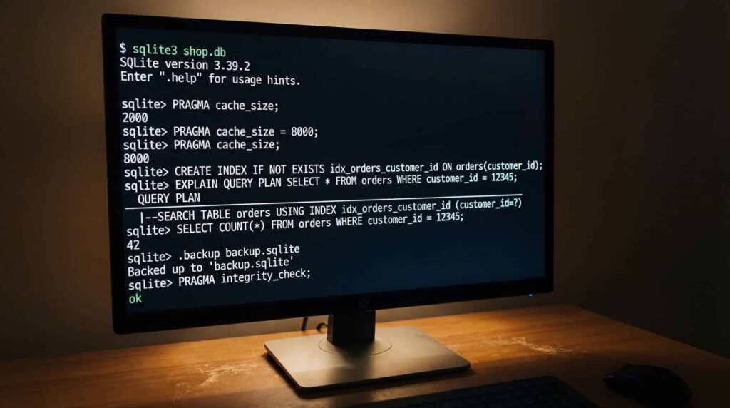Computer screen displaying lines of code and commands in a terminal.