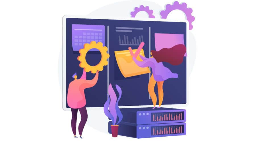 Git version control workflow illustration